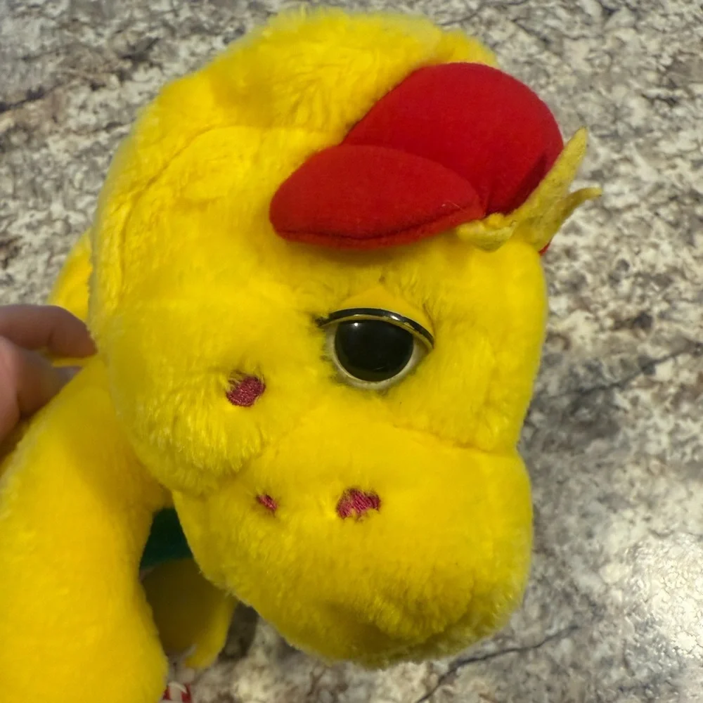 Barney & Friends BJ Plush Vtg Yellow Character 90s Character Dinosaur Nice! - Picture 2 of 8